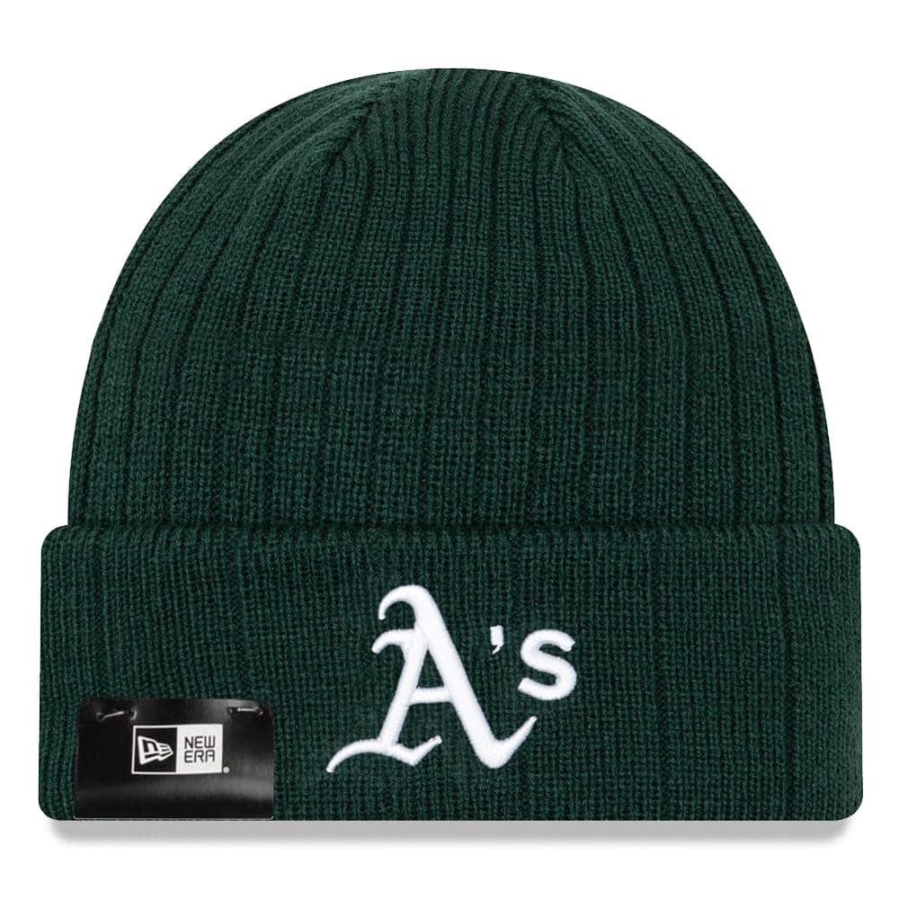 New Era Beanies Oakland Athletics New Era MLB On-Field Team Cuffed Knit Beanie - Green