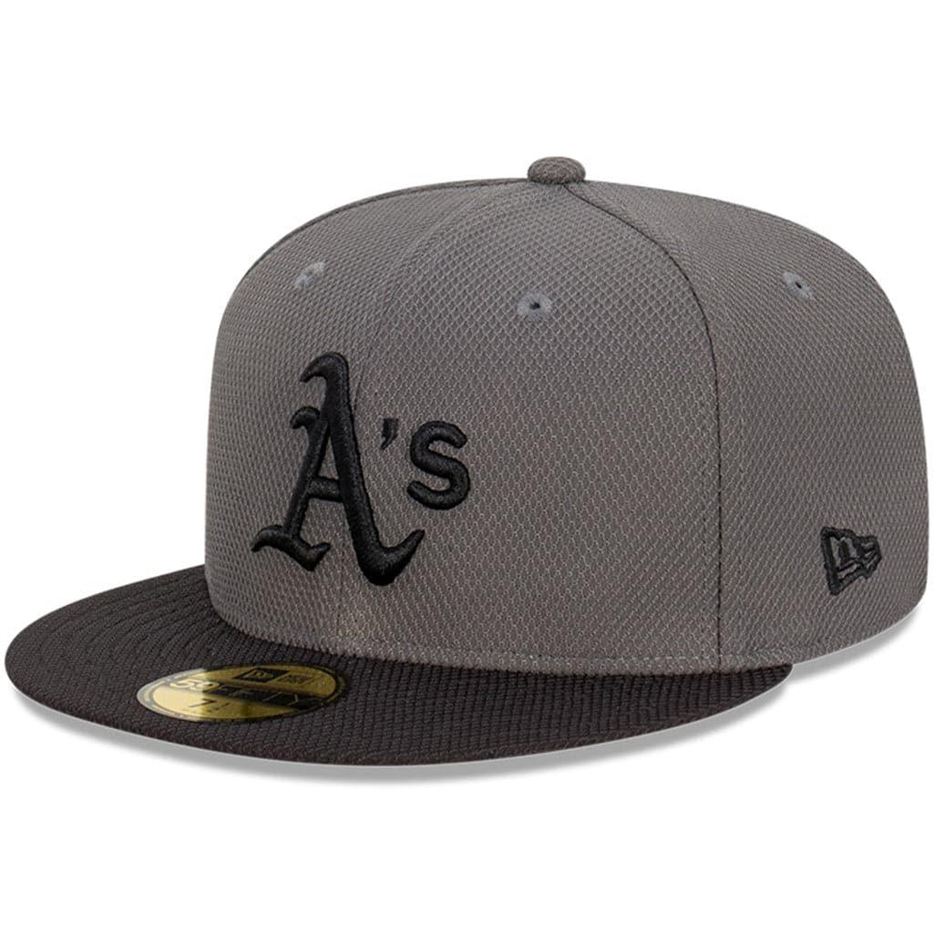 New Era Caps Oakland Athletics New Era MLB Storm Diamond Era 59FIFTY Fitted Hat - Graphite