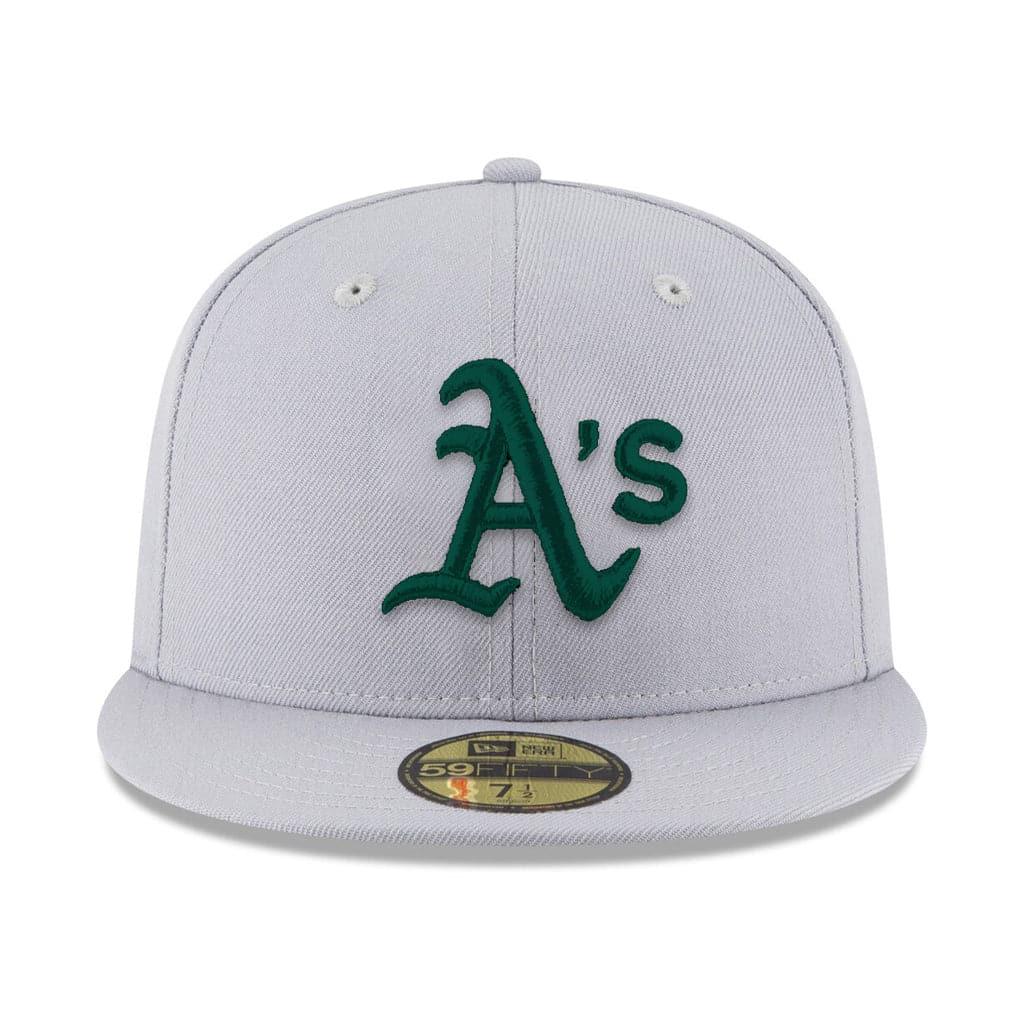 New Era Caps Oakland Athletics New Era MLB Team 59FIFTY Fitted Hat - Grey