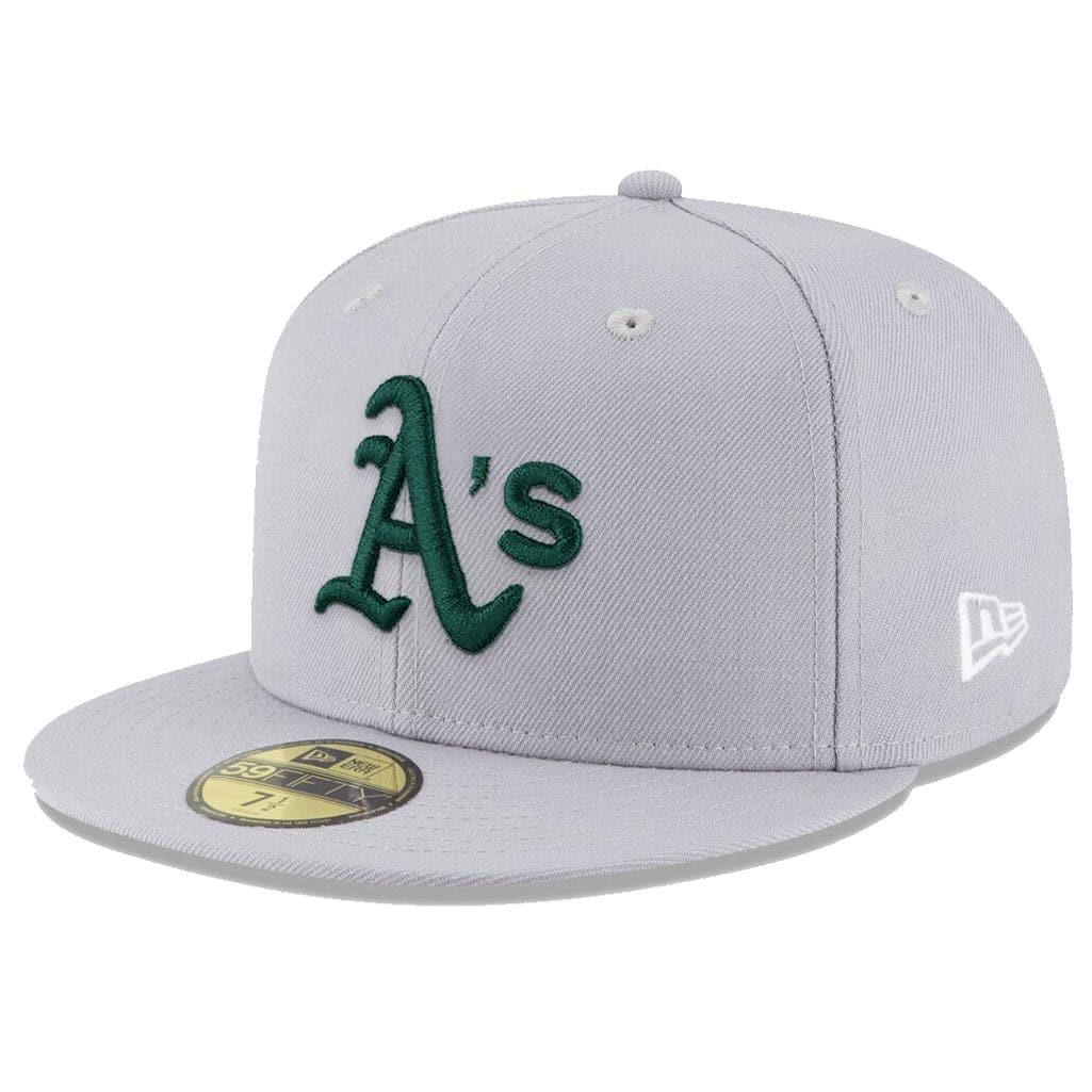 New Era Caps Oakland Athletics New Era MLB Team 59FIFTY Fitted Hat - Grey