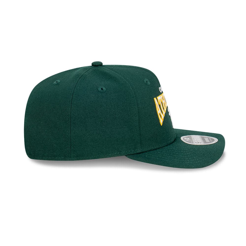 New Era Caps M/L Oakland Athletics New Era MLB Team Arch Pre-Curved OF 9FIFTY Snapback Hat - Green