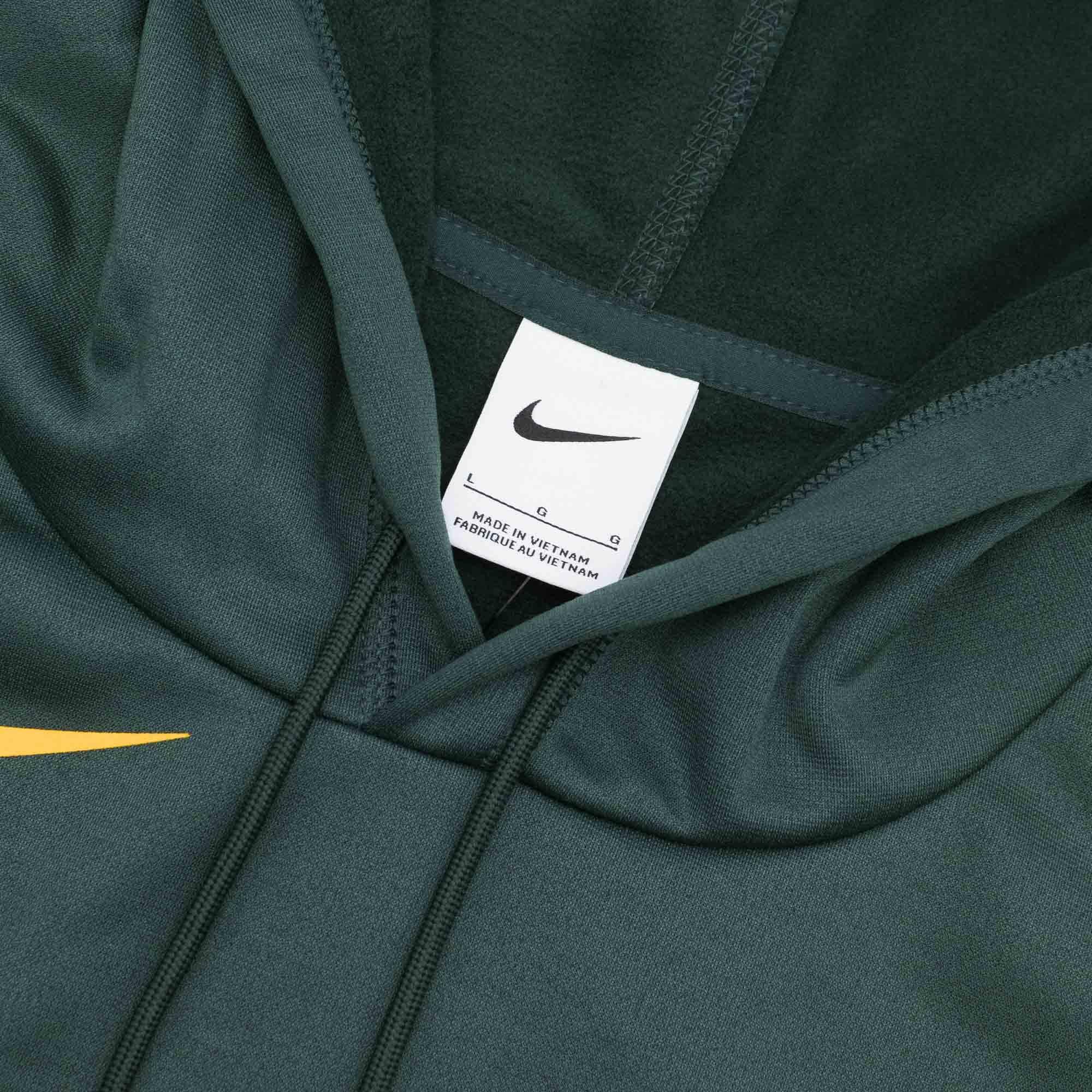 Nike Jumpers Oakland Athletics Nike MLB Wordmark Therma Hoodie Jumper - Green