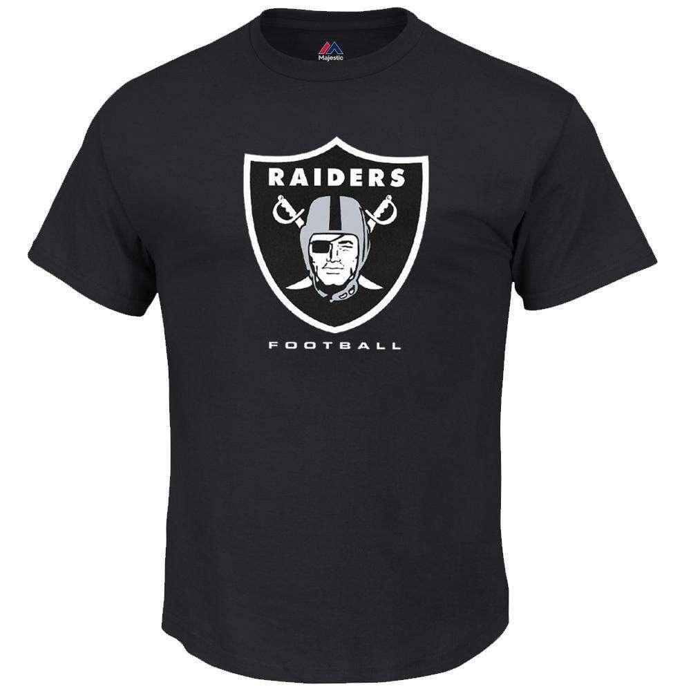 Majestic Athletic T-Shirts Oakland Raiders Majestic NFL Critical Victory T-Shirt - Black