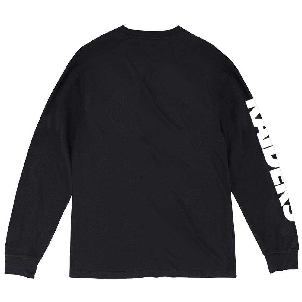 Mitchell And Ness Long Sleeve Tees Oakland Raiders Mitchell & Ness NFL Wordmark Long Sleeve T-Shirt - Black