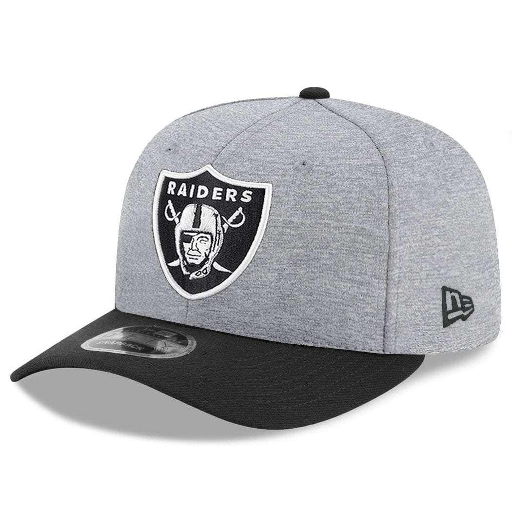 New Era Caps Oakland Raiders New Era NFL Double Shadow Pre-Curved 9FIFTY Snapback Hat