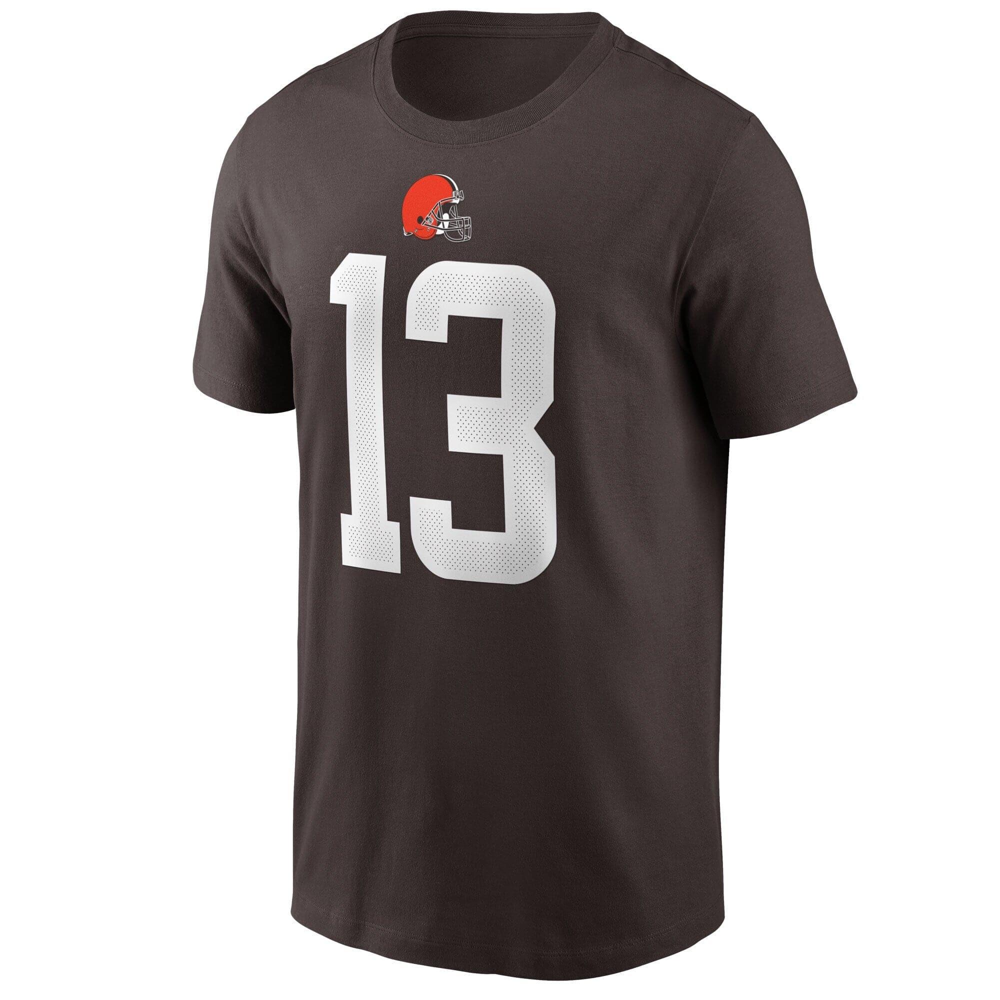 Nike T-Shirts Odell Beckham Jr Cleveland Browns Nike NFL Player Essential T-Shirt - Brown