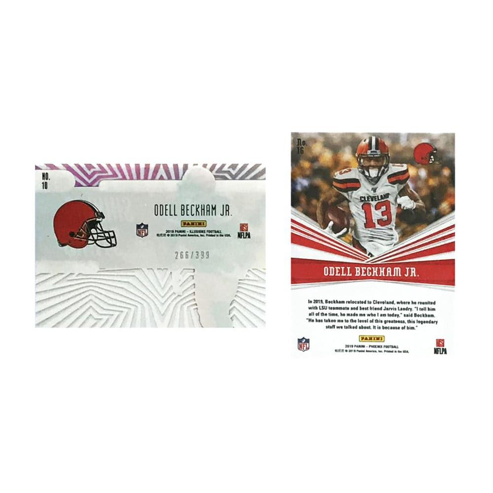 Panini Cards Odell Beckham Jr. Cleveland Browns Panini NFL 2 Insert Card Set