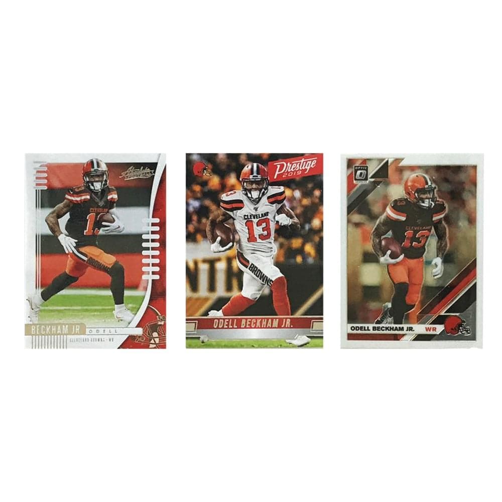 Panini Cards Odell Beckham Jr. Cleveland Browns Panini NFL 3 Base Card Set