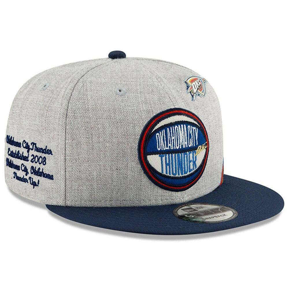 New Era Caps Oklahoma City Thunder New Era 2019 NBA Draft 9FIFTY Snapback Hat - Heather