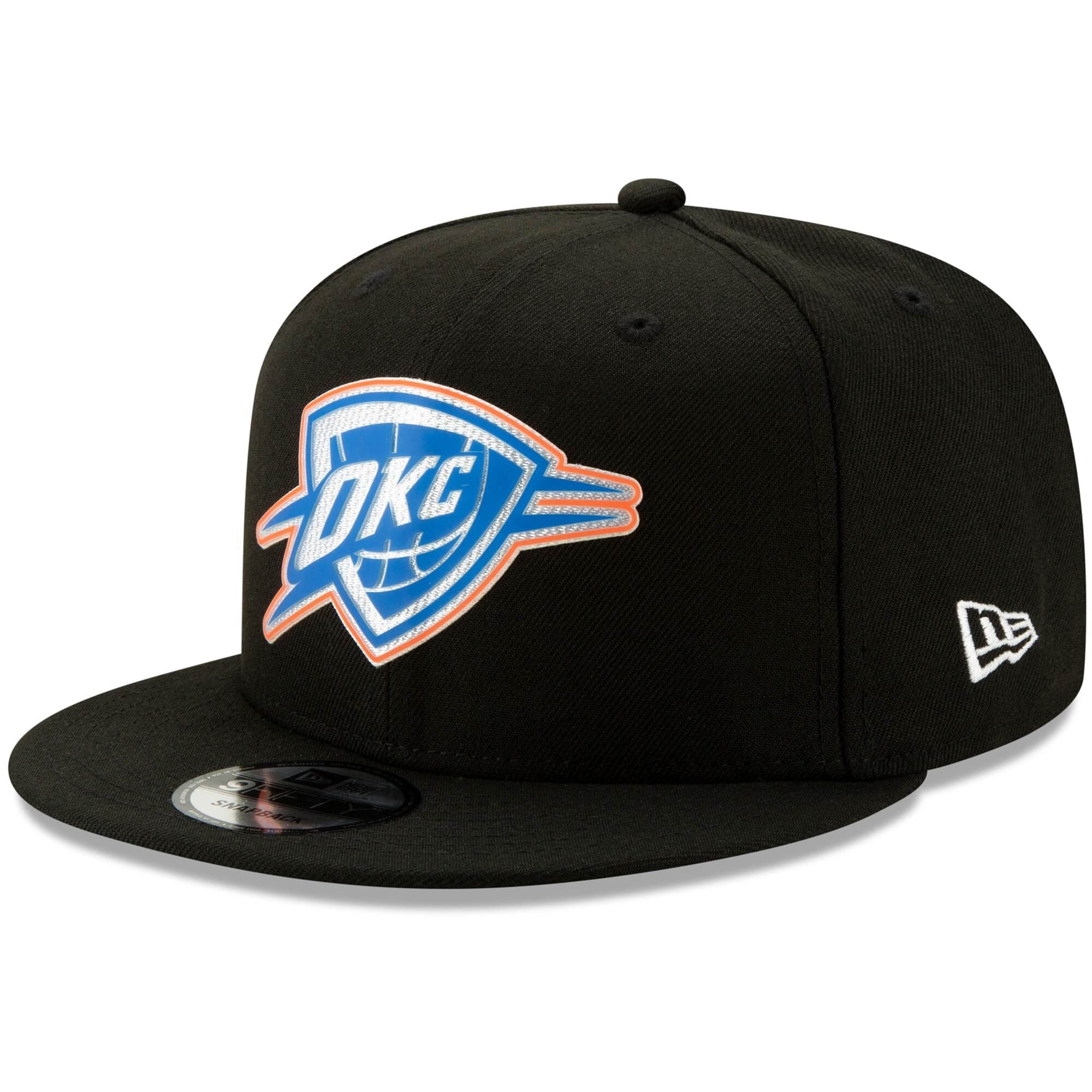New Era Caps Oklahoma City Thunder New Era NBA 2020 Back Half 9FIFTY Snapback Hat - Black