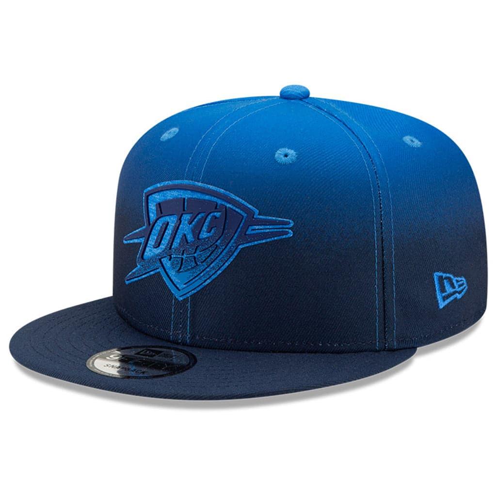 New Era Caps Oklahoma City Thunder New Era NBA 2021 Back Half 9FIFTY Snapback Hat - Blue