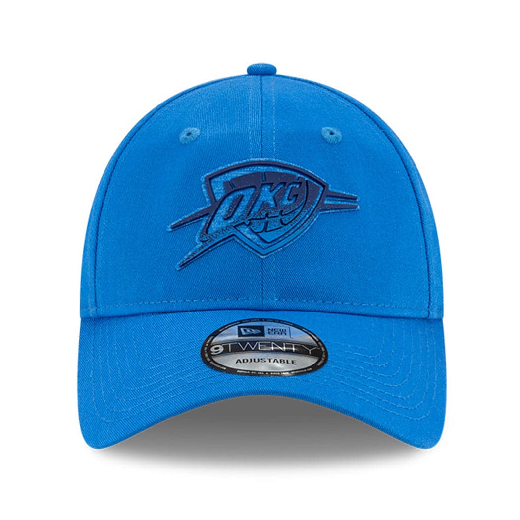 New Era Caps Oklahoma City Thunder New Era NBA 2021 Back Half 9TWENTY Curved Hat - Blue