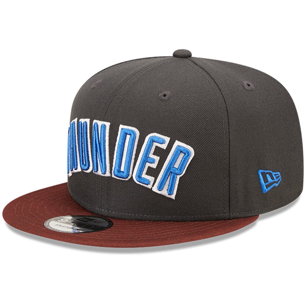 New Era Caps Oklahoma City Thunder New Era NBA 22-23 City Edition 9FIFTY Snapback Hat - Charcoal