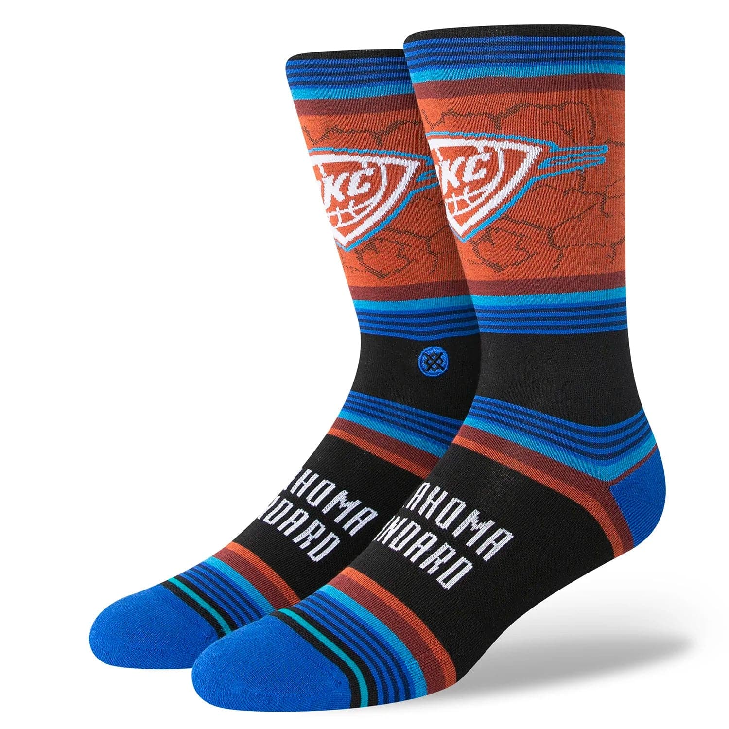 Stance Socks Large (9-12 US) Oklahoma City Thunder Stance NBA 22-23 City Edition Crew Socks - Black