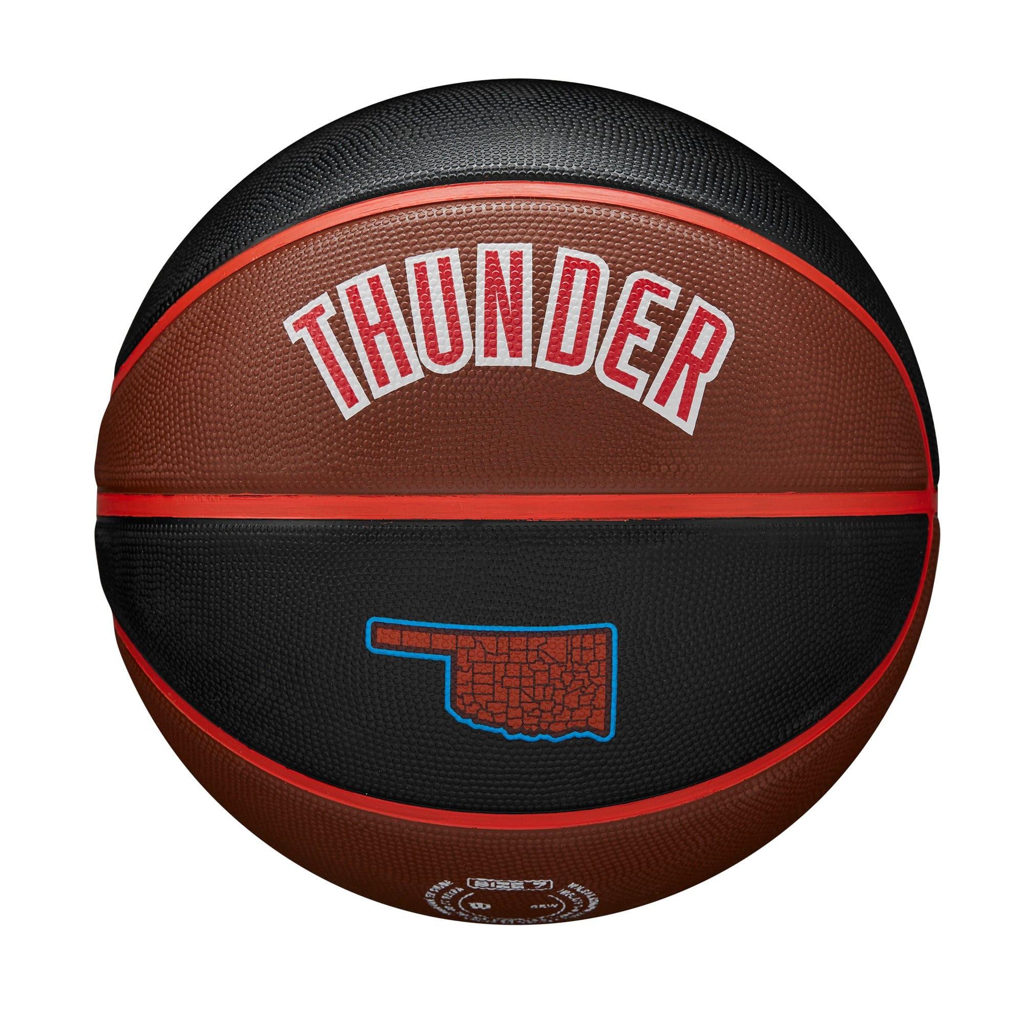 Wilson Sporting Goods Balls Oklahoma City Thunder Wilson NBA 22-23 City Edition All Surface Basketball Ball