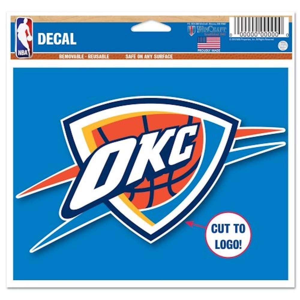 Wincraft Accessories Oklahoma City Thunder Wincraft NBA Multi-Use 4.5" x 5.75" Decal
