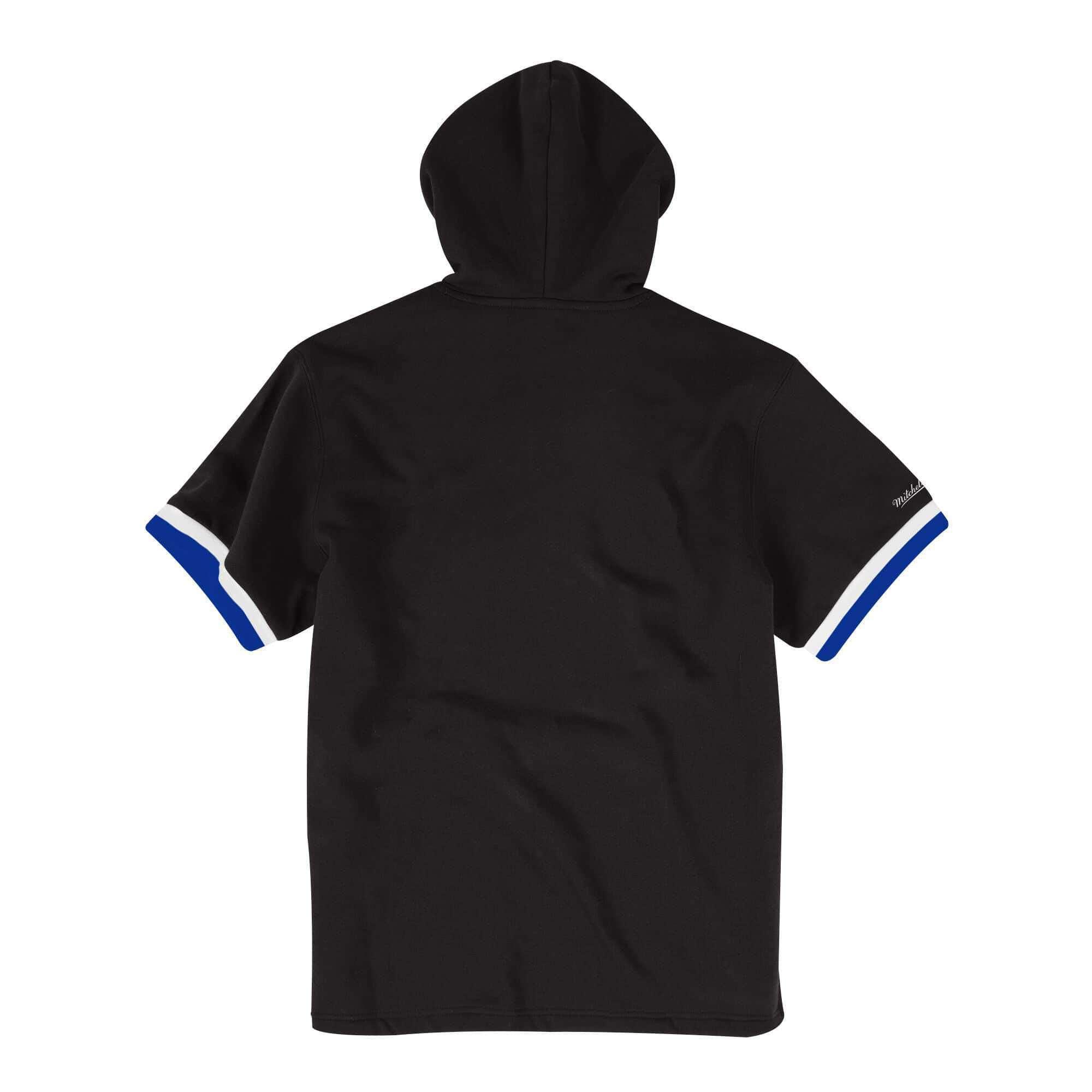 Mitchell And Ness Jumpers Orlando Magic Mitchell & Ness NBA French Terry Short Sleeve Hoodie Jumper - Black