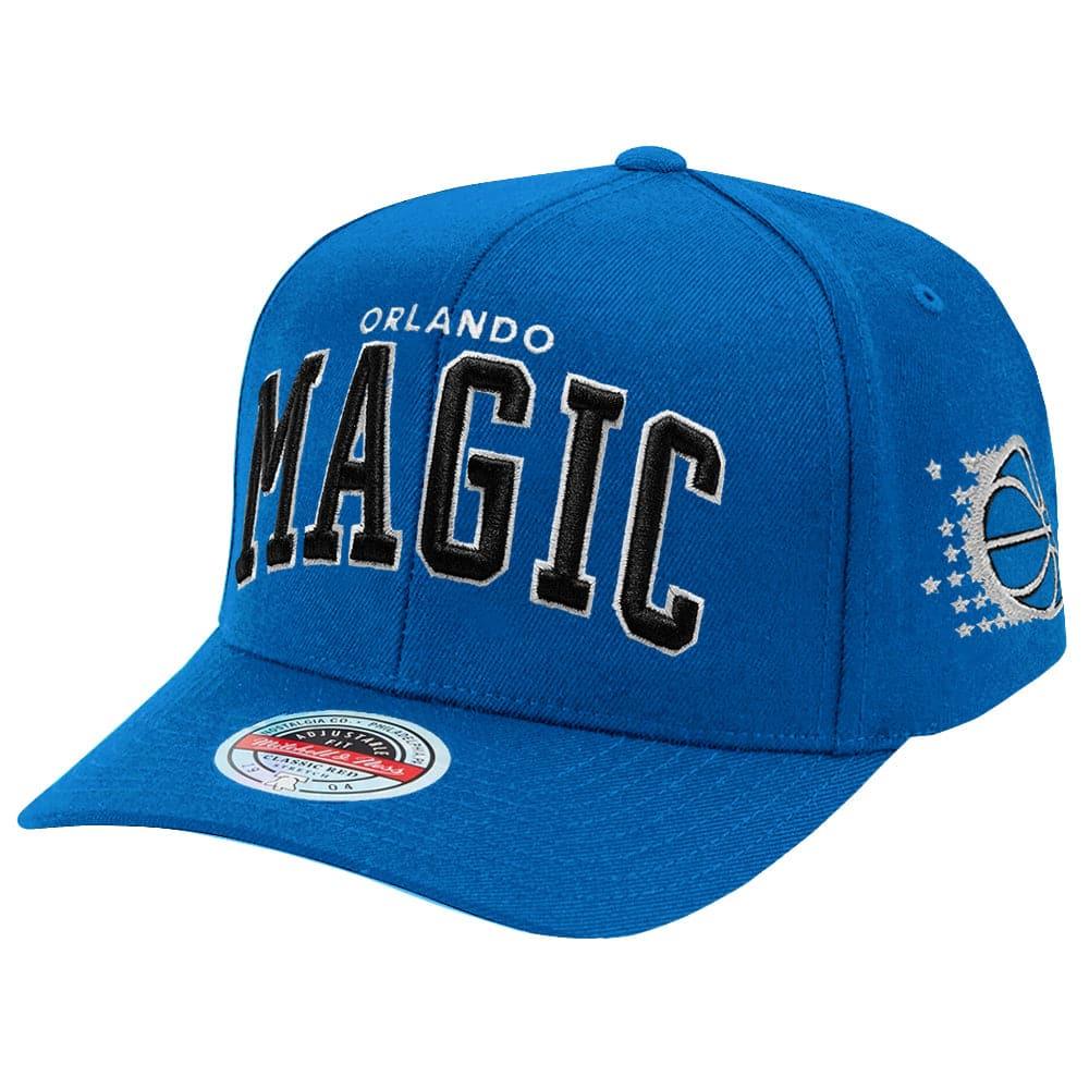 Mitchell And Ness Caps Orlando Magic Mitchell & Ness NBA Iconic Classic Red Curve Snapback Hat - Blue