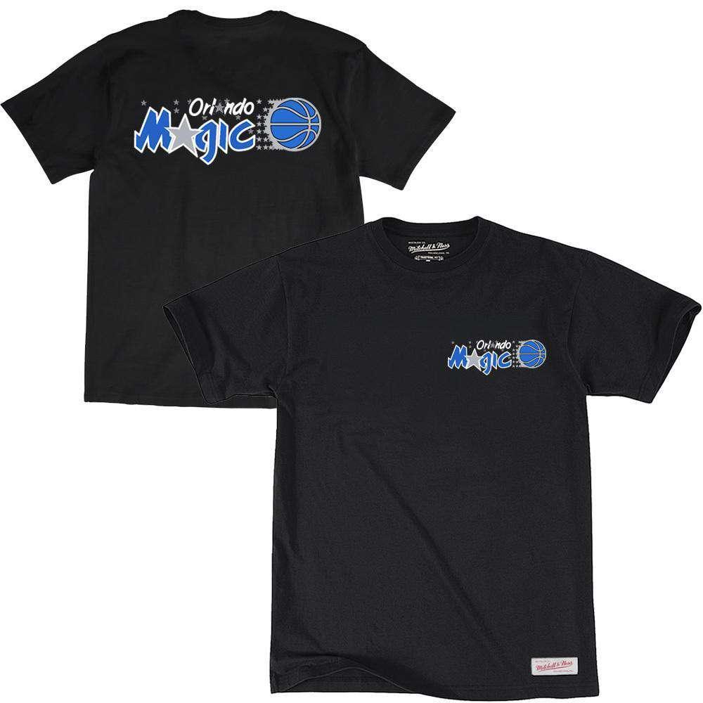 Mitchell And Ness T-Shirts Orlando Magic Mitchell & Ness NBA Triple Double HWC T-Shirt - Black