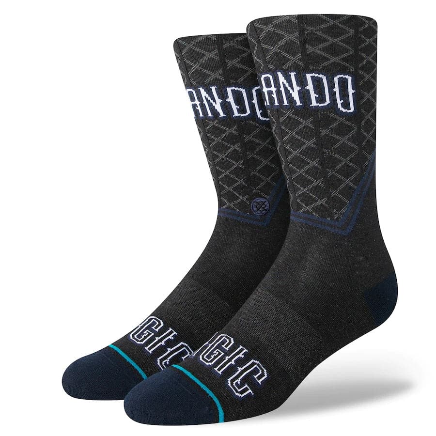 Stance Socks Large (9-12 US) Orlando Magic Stance NBA 22-23 City Edition Crew Socks - Black