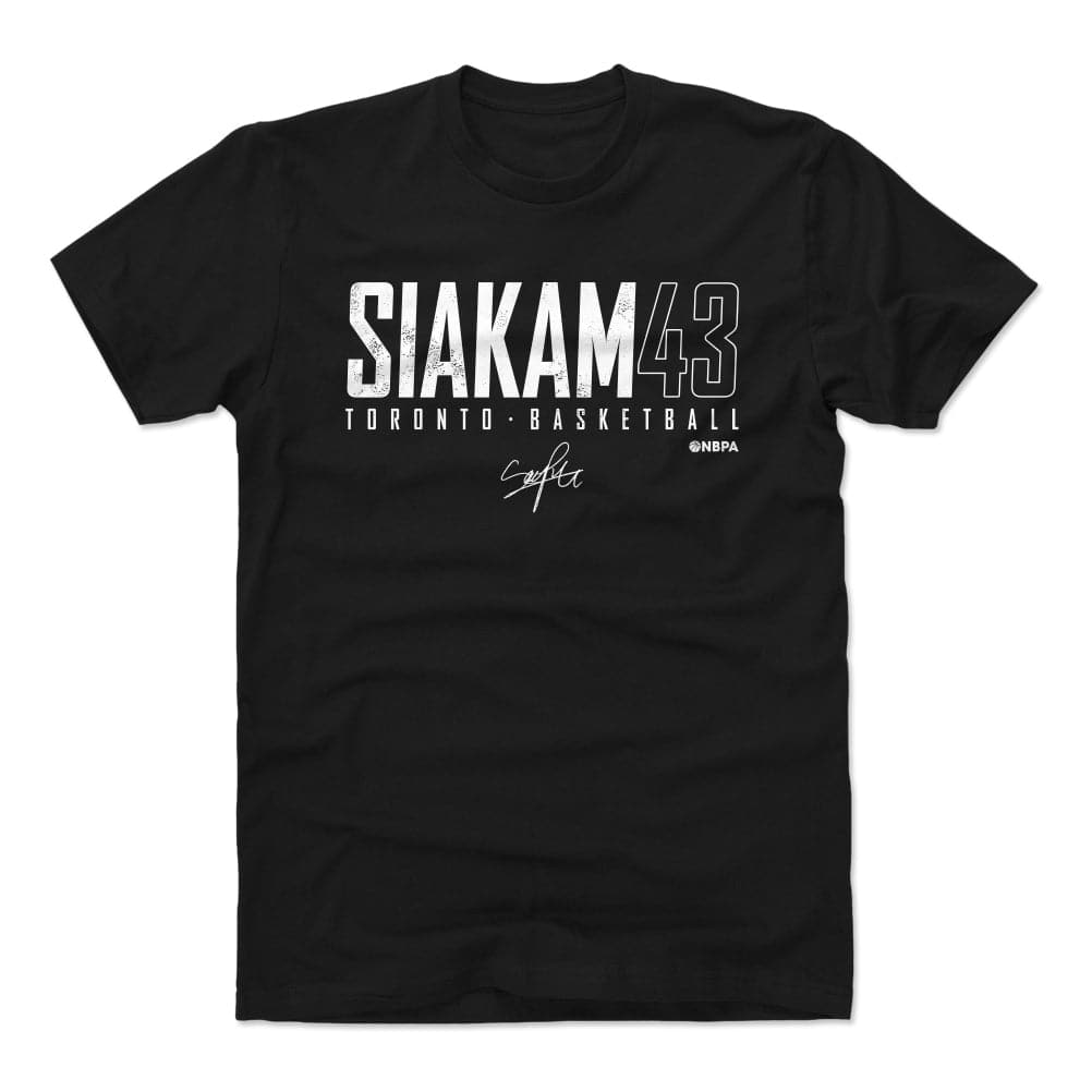 500 Level T-Shirts Pascal Siakam Toronto Raptors 500 Level NBA Elite T-Shirt - Black