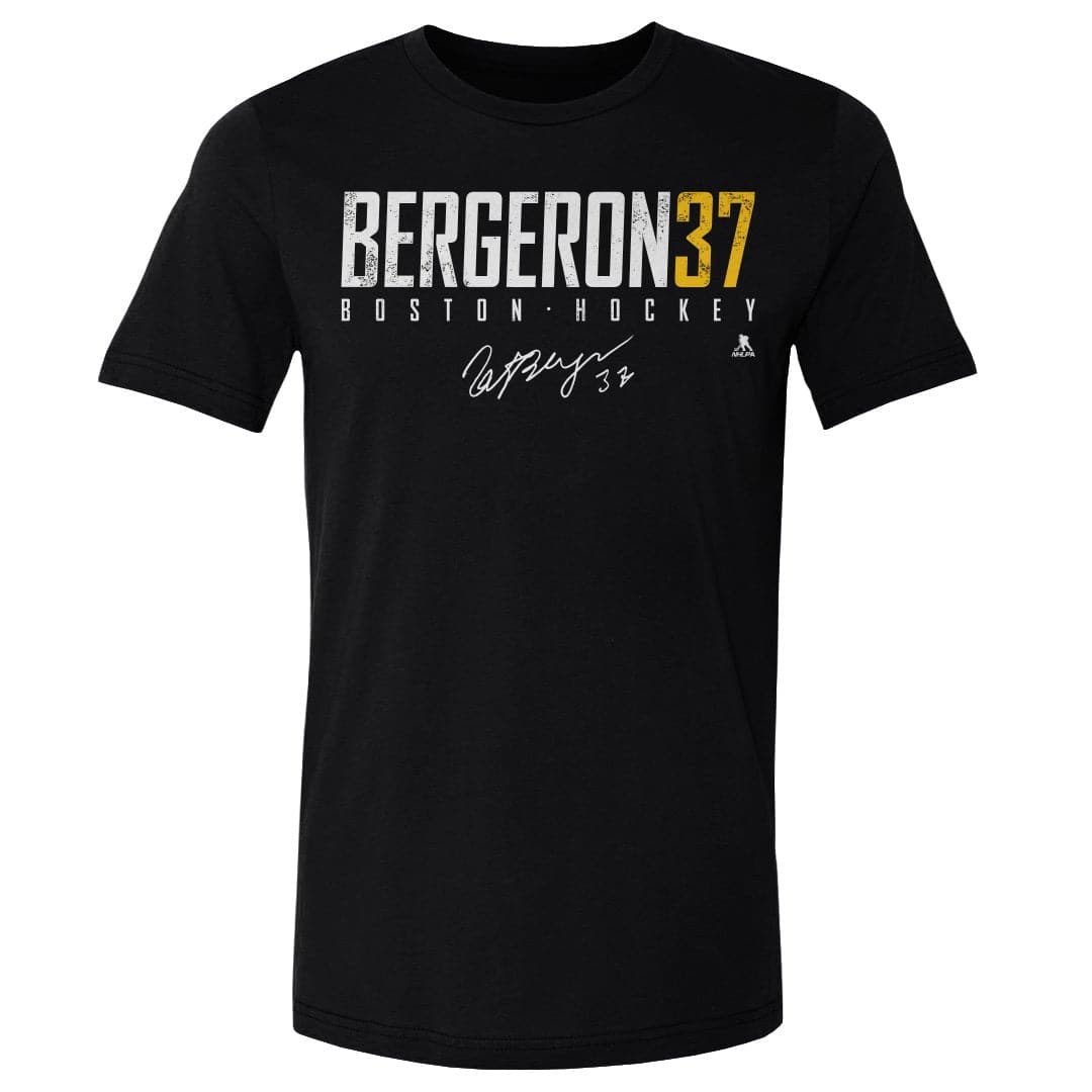 500 Level T-Shirts Patrice Bergeron Boston Bruins 500 Level NHL Elite T-Shirt - Black