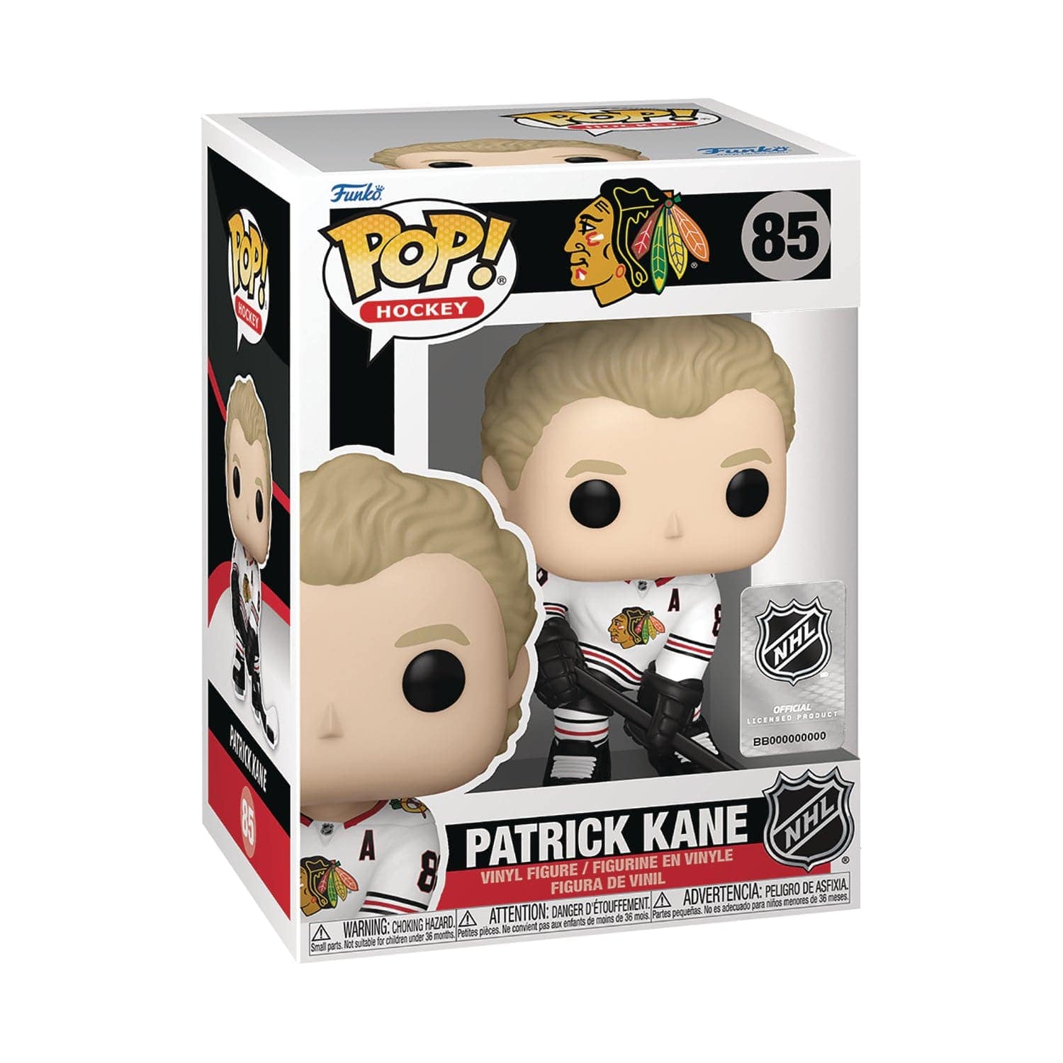 Funko Figures Patrick Kane Chicago Blackhawks Funko NHL Pop 3.75" Figure - White
