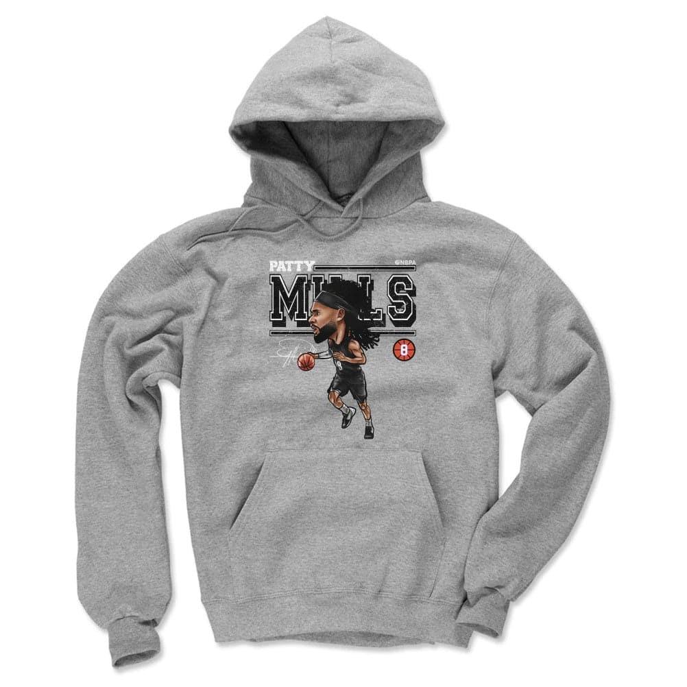 500 Level Jumpers Patty Mills Brooklyn Nets 500 Level NBA Cartoon Hoodie Jumper - Grey