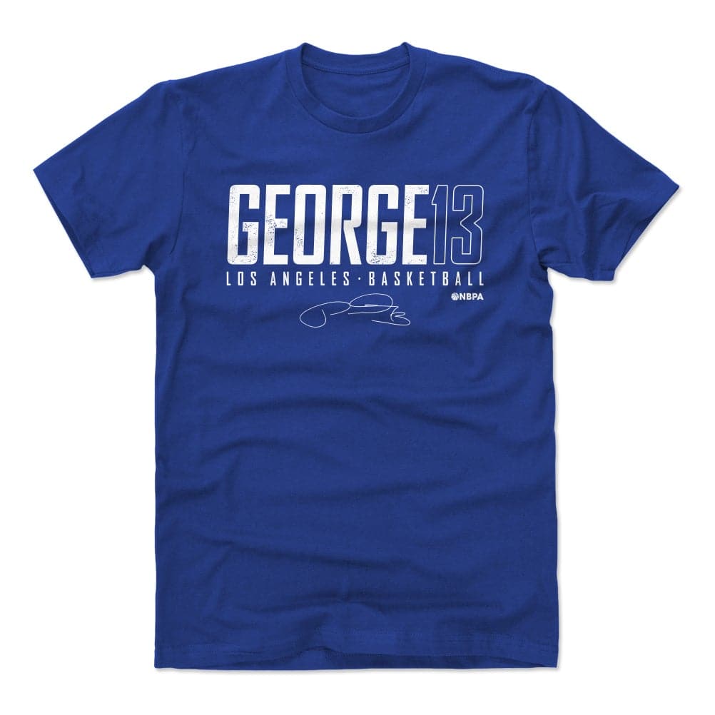 500 Level T-Shirts Paul George Los Angeles Clippers 500 Level NBA Elite T-Shirt - Blue