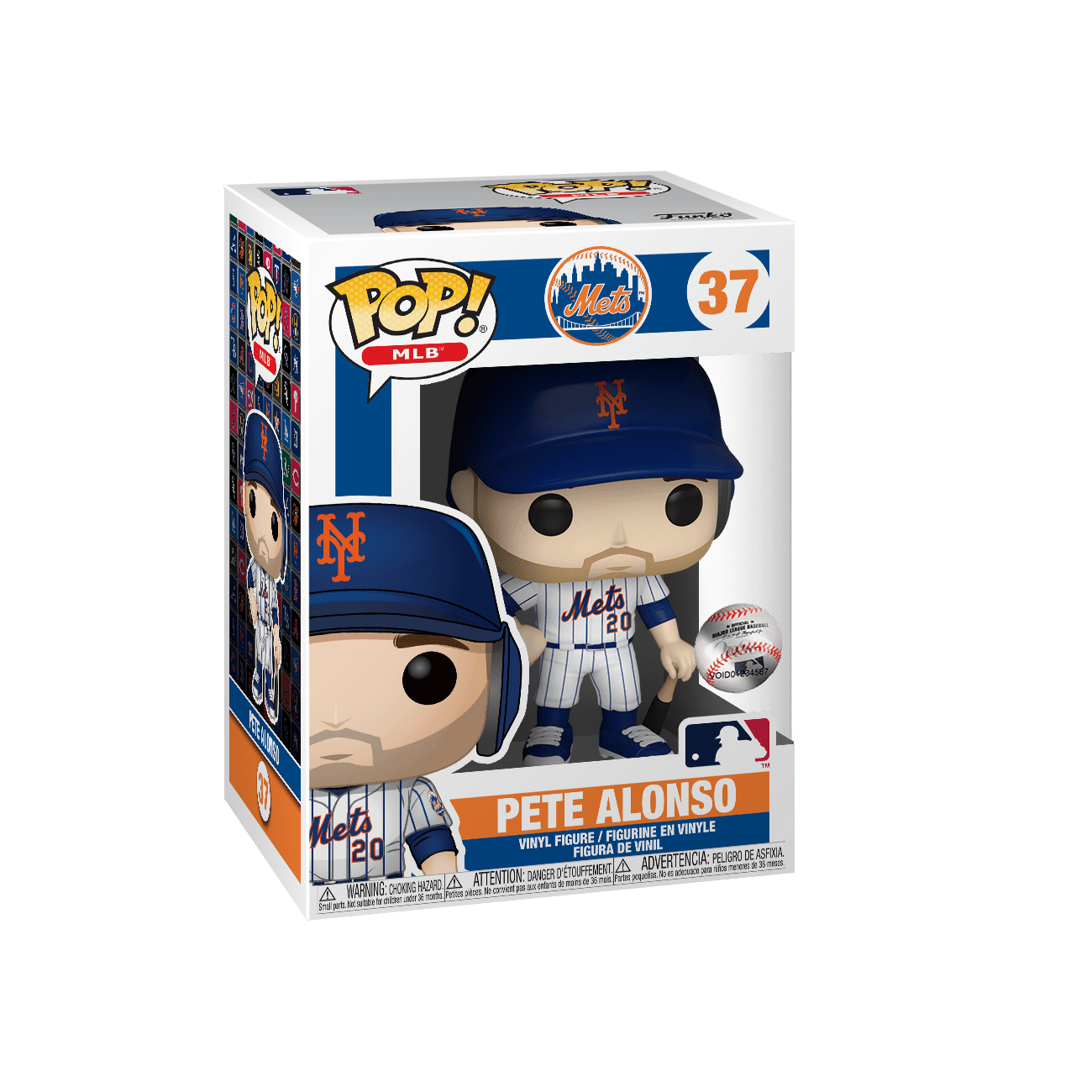 Funko Figures Pete Alonso New York Mets MLB Funko Pop Vinyl 3.75" 37 Figure - White