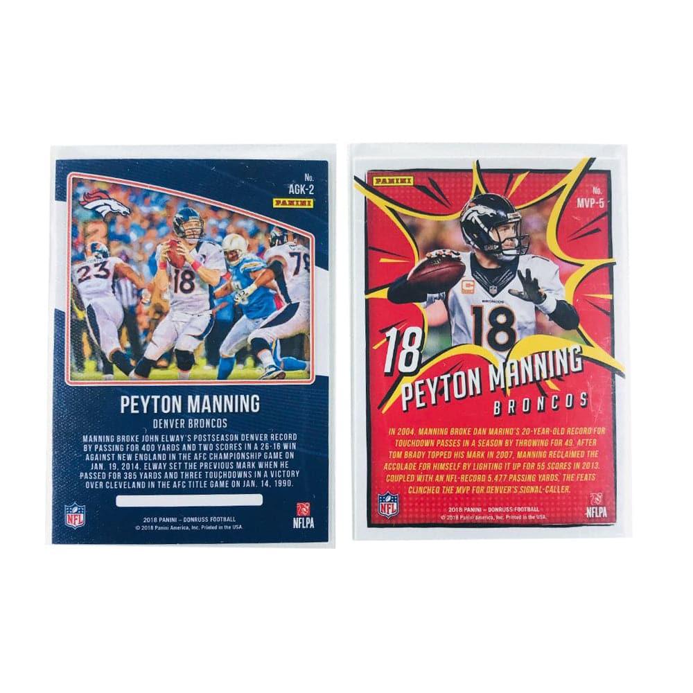 Panini Cards Peyton Manning Denver Broncos Panini Donruss NFL 2 Card Insert Set