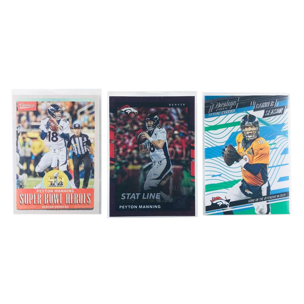 Panini Cards Peyton Manning Denver Broncos Panini NFL 3 Insert Card Set