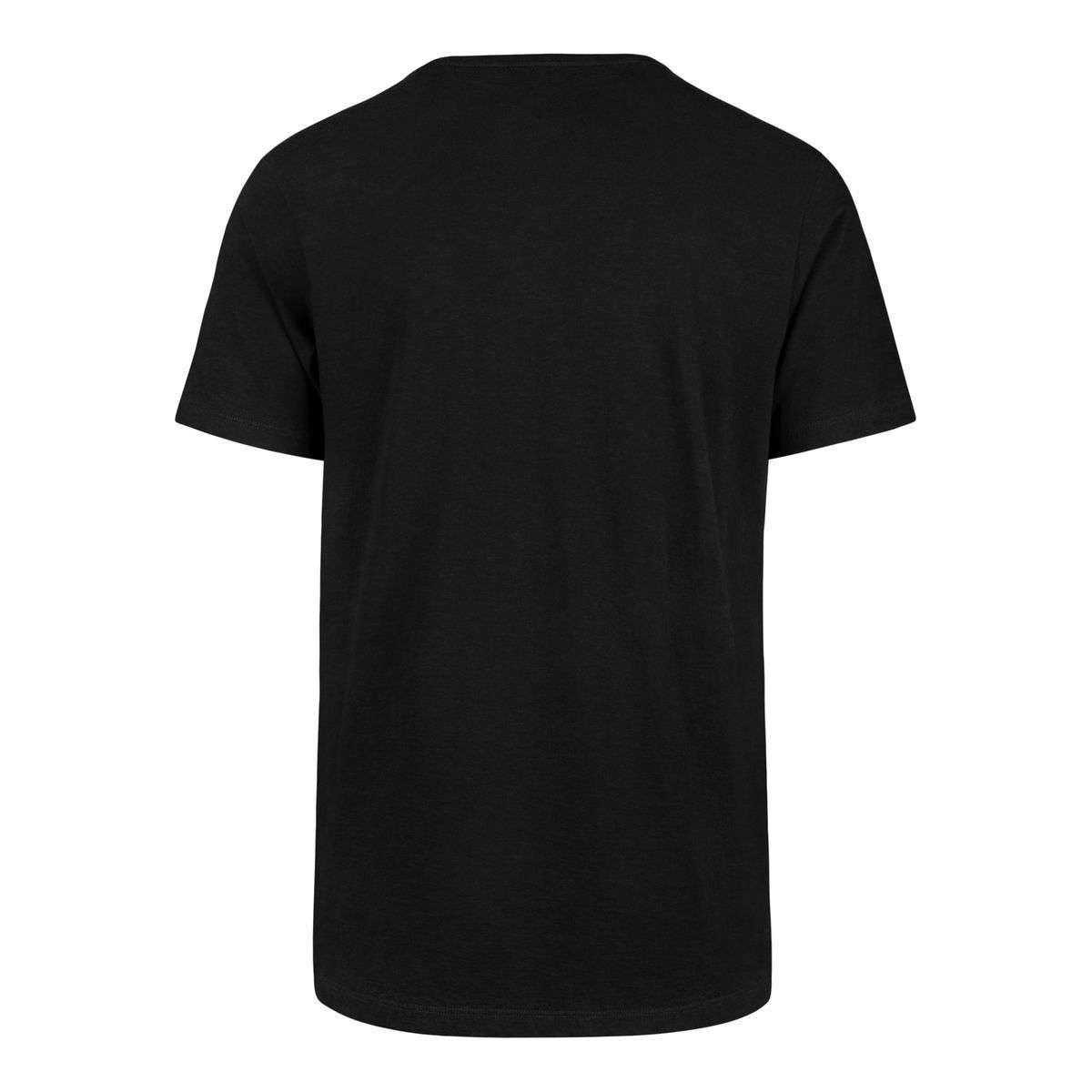 47 Brand T-Shirts Philadelphia 76ers '47 NBA Black & White Imprint Splitter T-Shirt - Black
