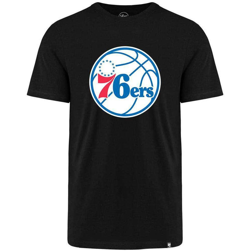 47 Brand T-Shirts Philadelphia 76ers '47 NBA Team Logo MVP T-Shirt - Black