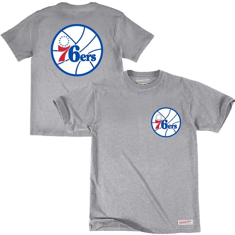 Mitchell And Ness T-Shirts Philadelphia 76ers Mitchell & Ness NBA Colour Pop T-Shirt - Grey