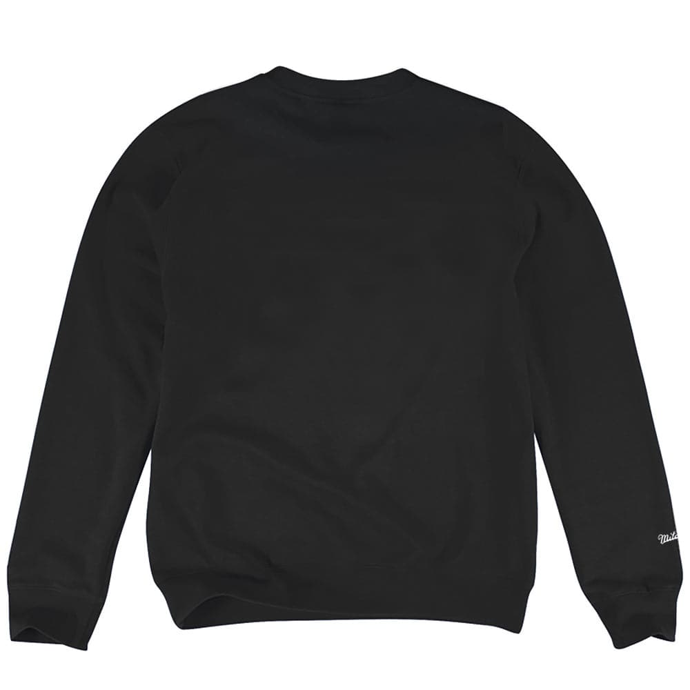 Mitchell And Ness Jumpers Philadelphia 76ers Mitchell & Ness NBA Embroidered HWC Logo Crew Jumper - Black