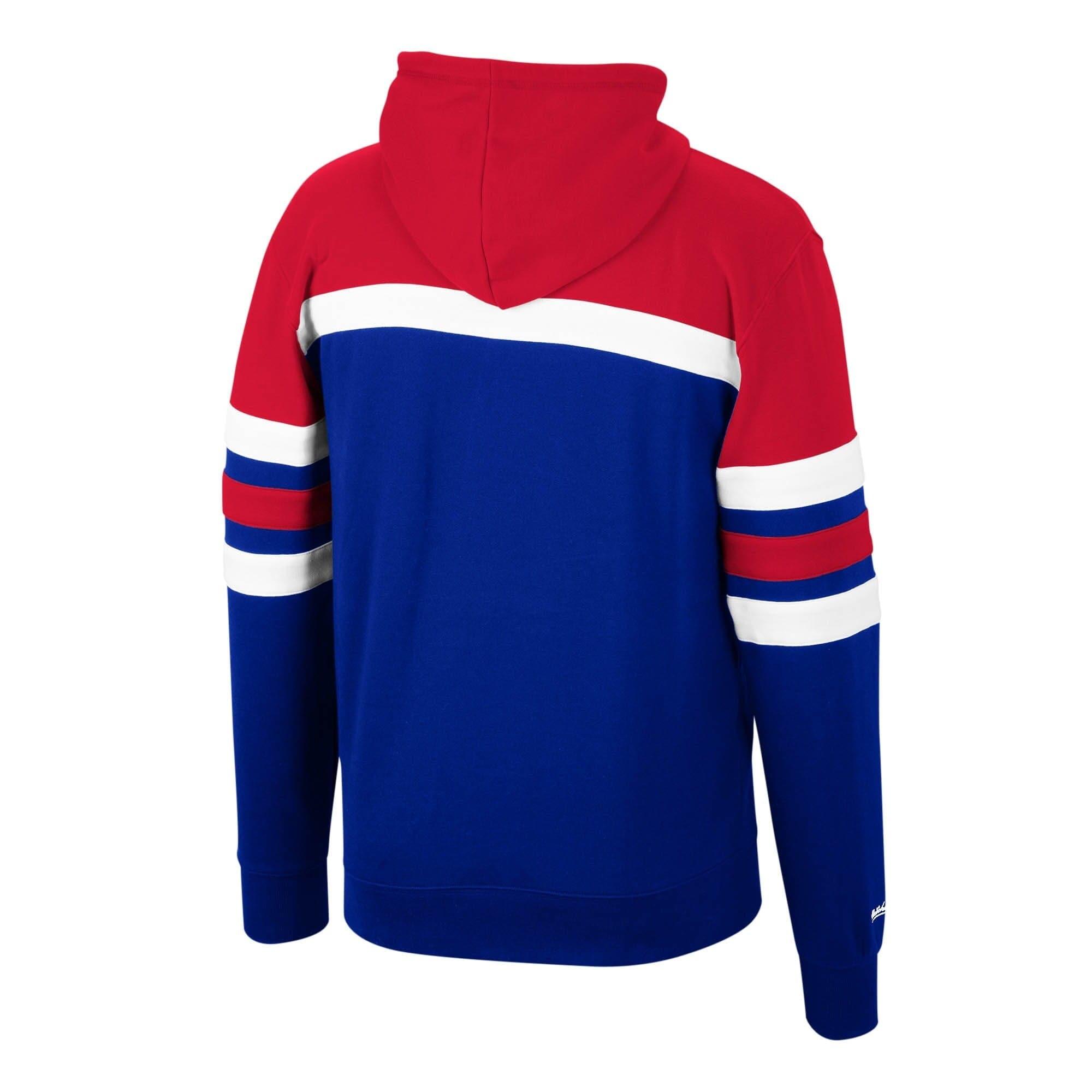 Mitchell And Ness Jumpers Philadelphia 76ers Mitchell & Ness NBA Head Coach Hoodie Jumper - Blue