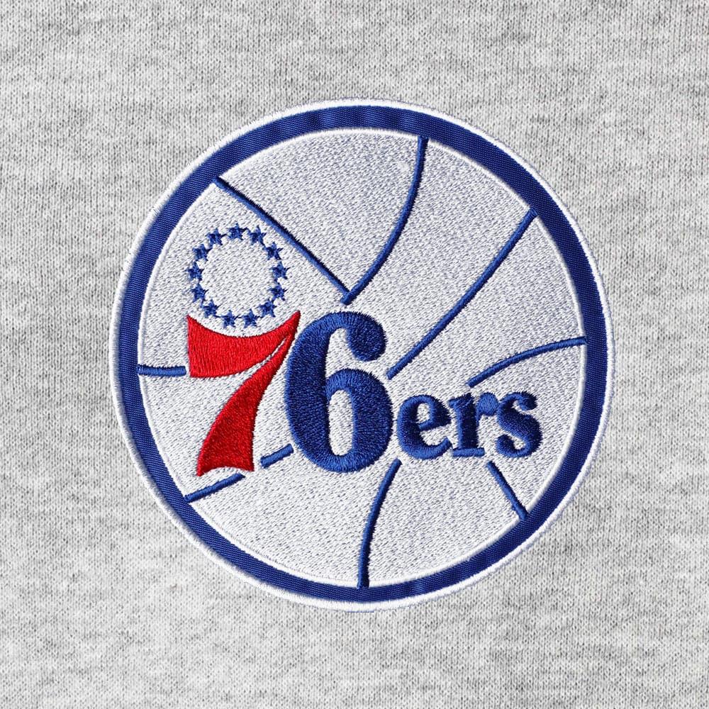 Mitchell And Ness Jumpers Philadelphia 76ers Mitchell & Ness NBA Playoff Win Crew Jumper - Grey