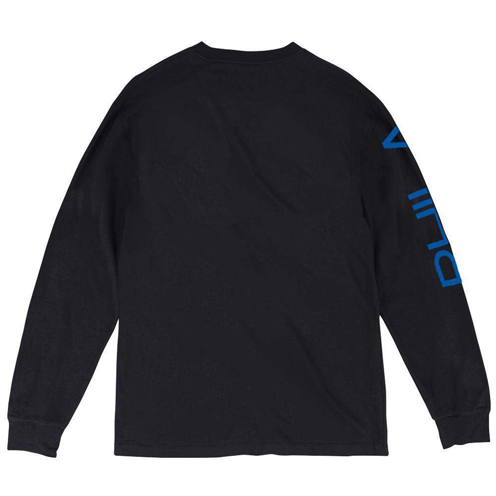Mitchell And Ness Long Sleeve Tees Philadelphia 76ers Mitchell & Ness NBA Wordmark Long Sleeve T-Shirt - Black