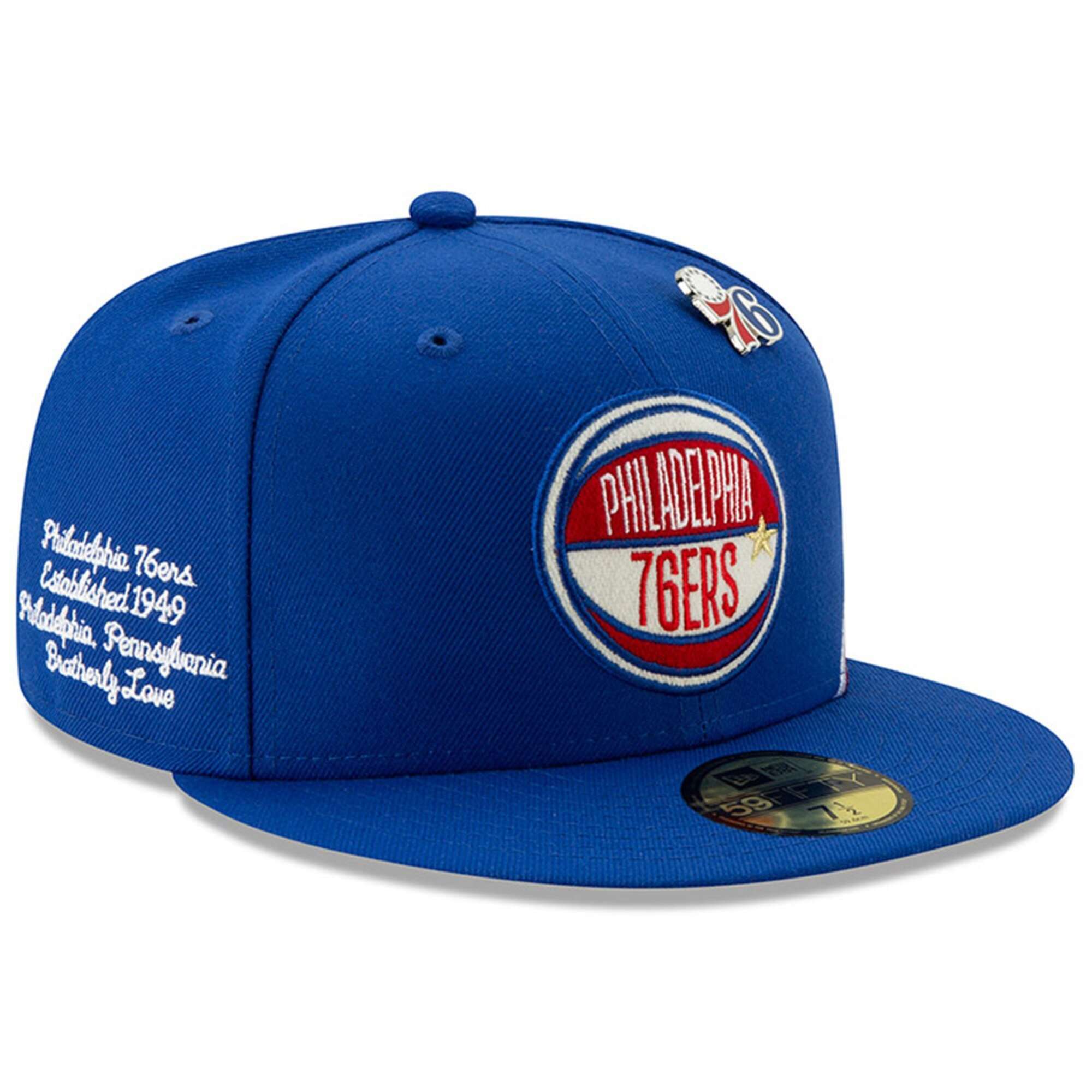 New Era Caps Philadelphia 76ers New Era 2019 NBA Draft 59FIFTY Fitted Hat - Blue