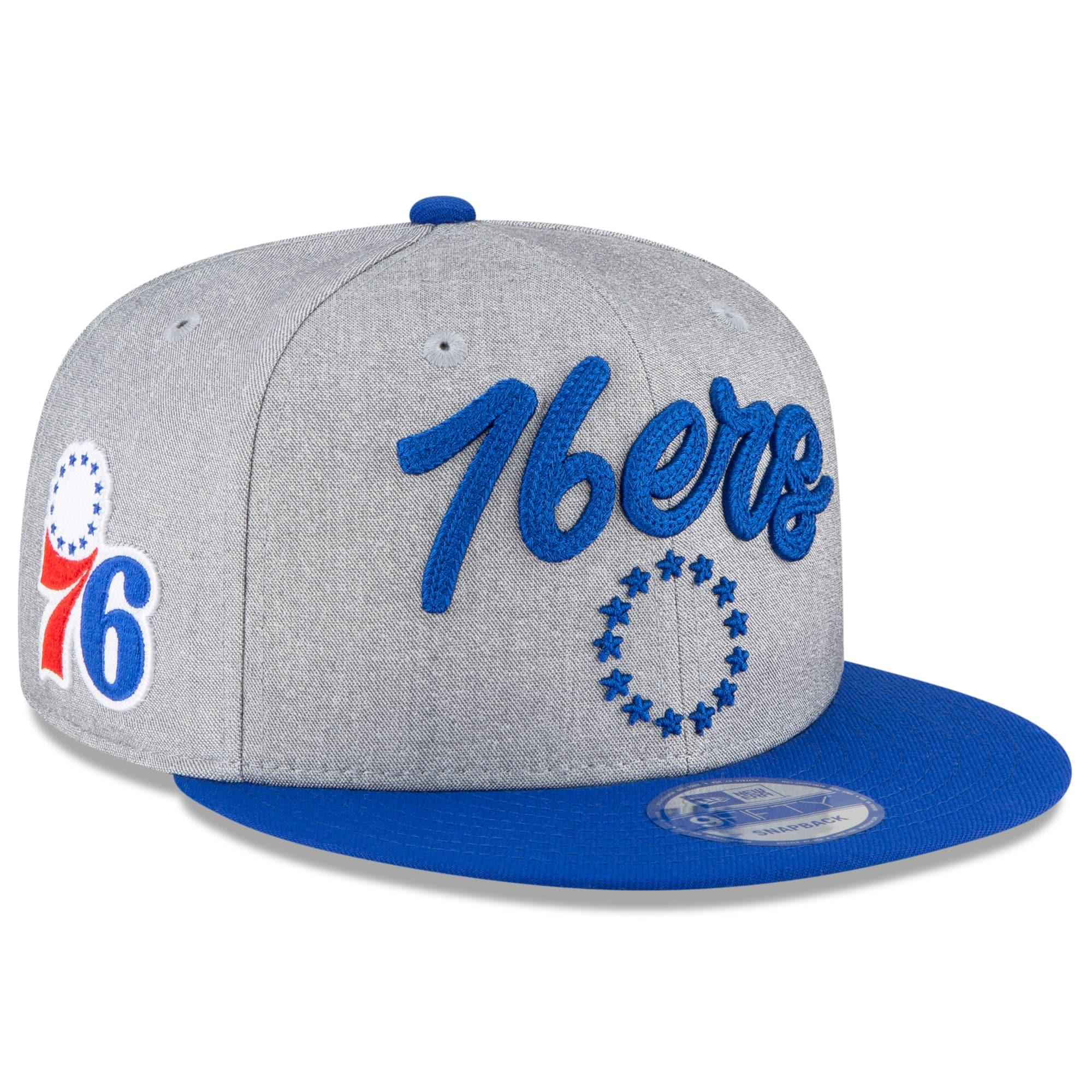 New Era Caps Philadelphia 76ers New Era 2020 NBA Draft 9FIFTY Snapback Hat - Heather Grey