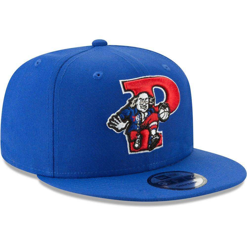 New Era Caps Philadelphia 76ers New Era NBA 2019 Back Half 9FIFTY Snapback Hat - Blue