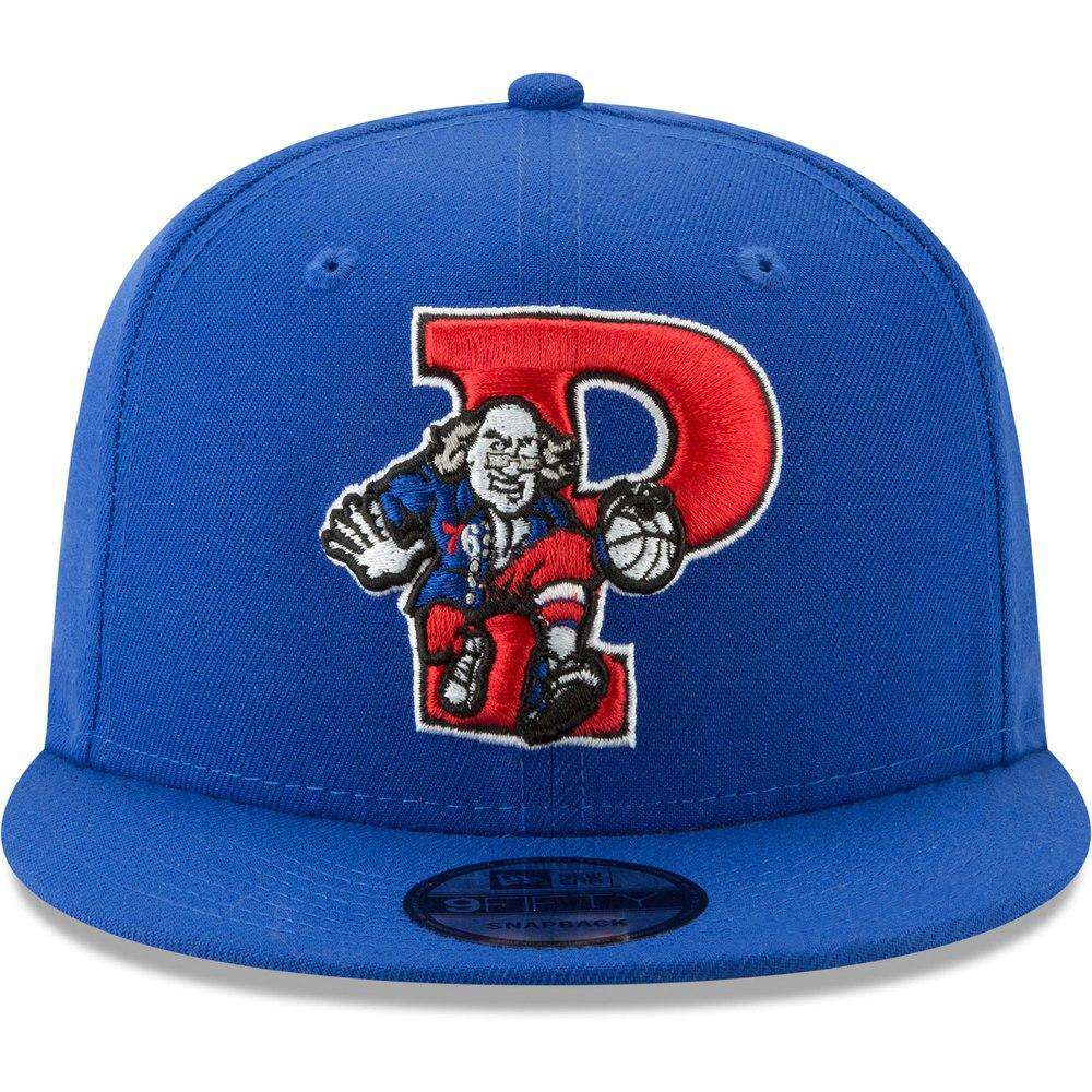 New Era Caps Philadelphia 76ers New Era NBA 2019 Back Half 9FIFTY Snapback Hat - Blue