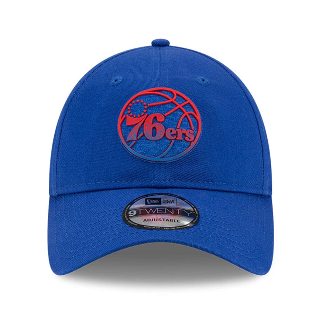 New Era Caps Philadelphia 76ers New Era NBA 2021 Back Half 9TWENTY Curved Hat - Blue