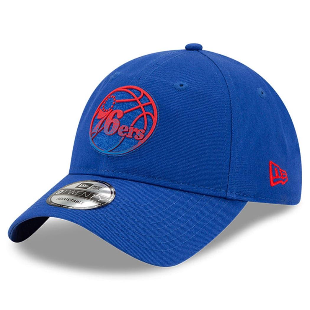 New Era Caps Philadelphia 76ers New Era NBA 2021 Back Half 9TWENTY Curved Hat - Blue
