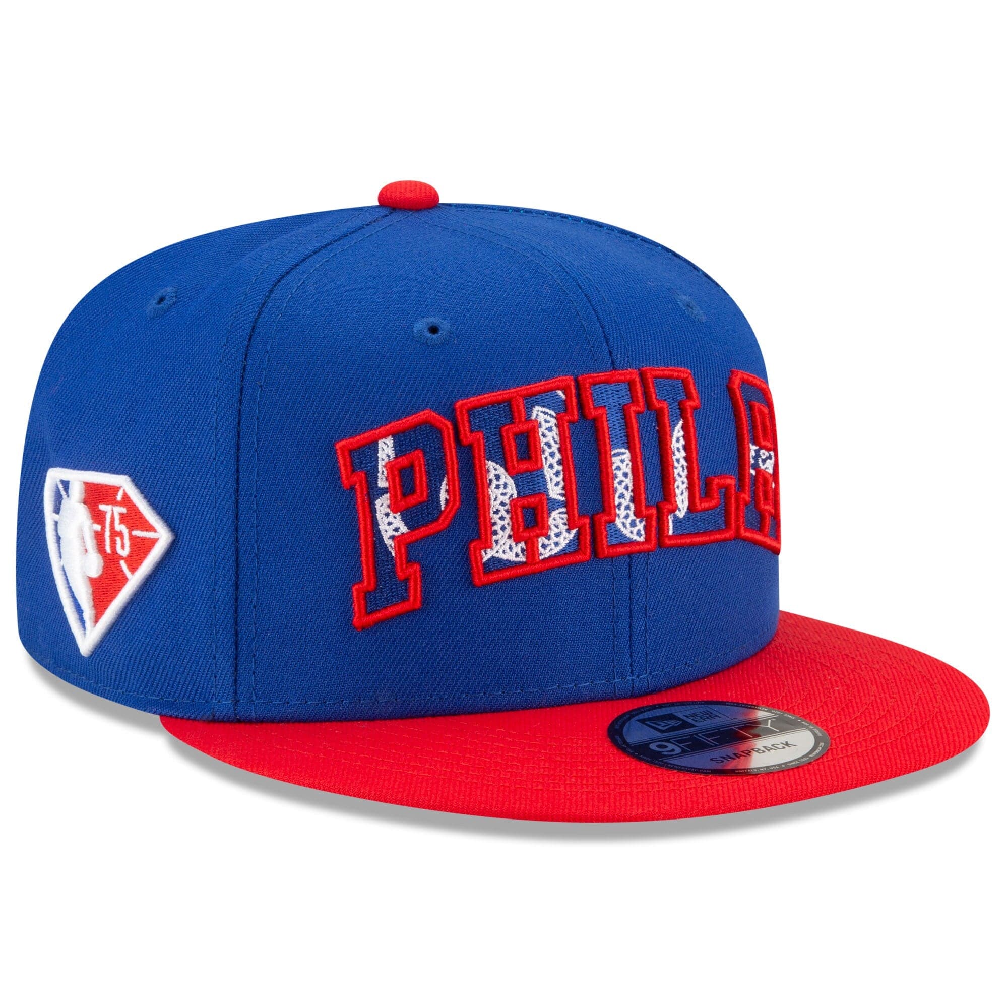 New Era Caps Philadelphia 76ers New Era NBA 2021 Draft 9FIFTY Snapback Hat - Blue