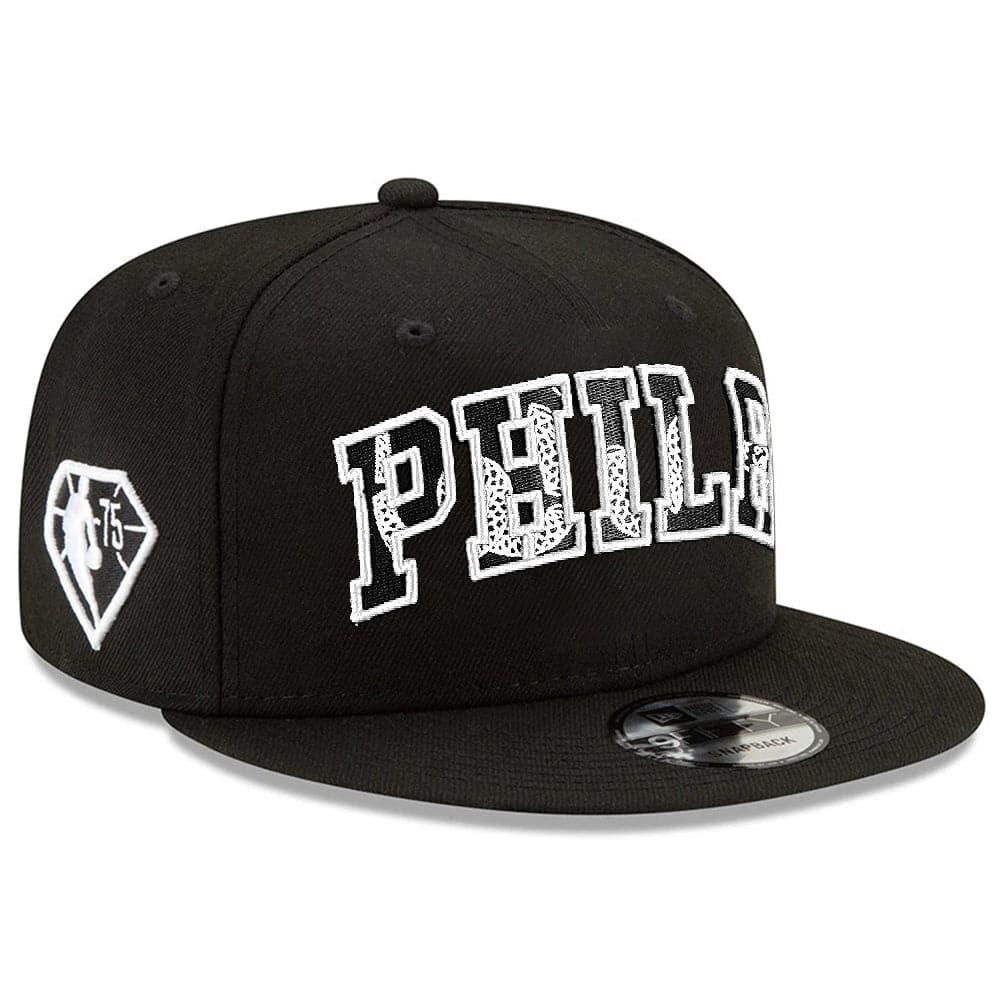 New Era Caps Philadelphia 76ers New Era NBA 2021 Draft Alternate 9FIFTY Snapback Hat - Black