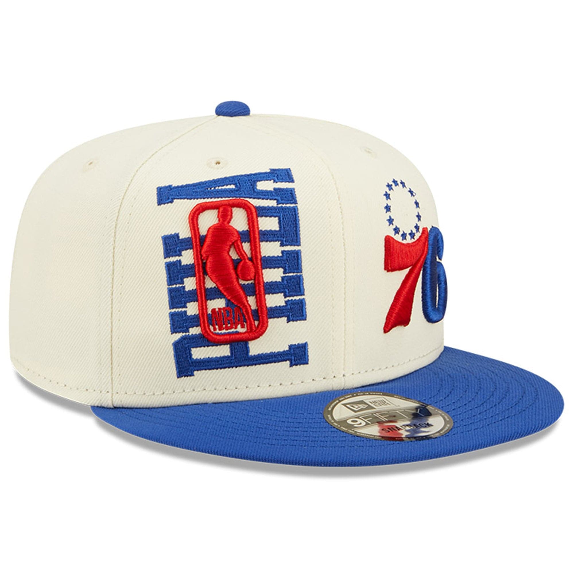 New Era Caps Philadelphia 76ers New Era NBA 2022 Draft 9FIFTY Snapback Hat - Cream