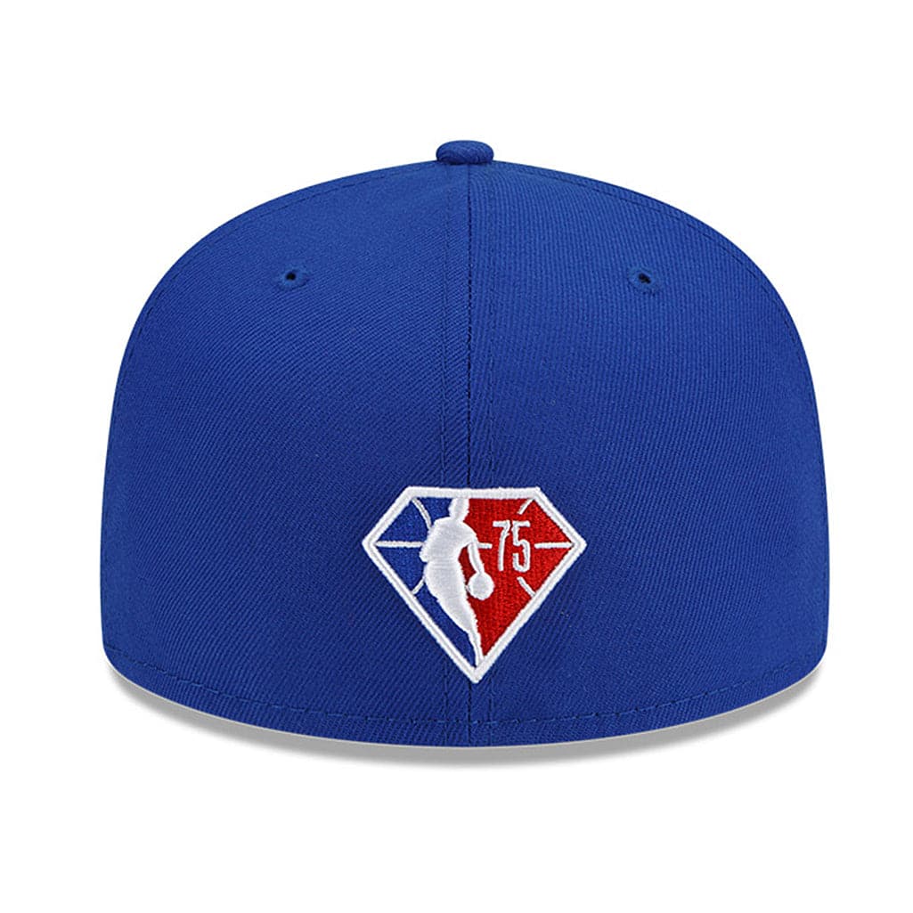 New Era Caps Philadelphia 76ers New Era NBA 21-22 Back Half 59FIFTY Fitted Hat - Blue