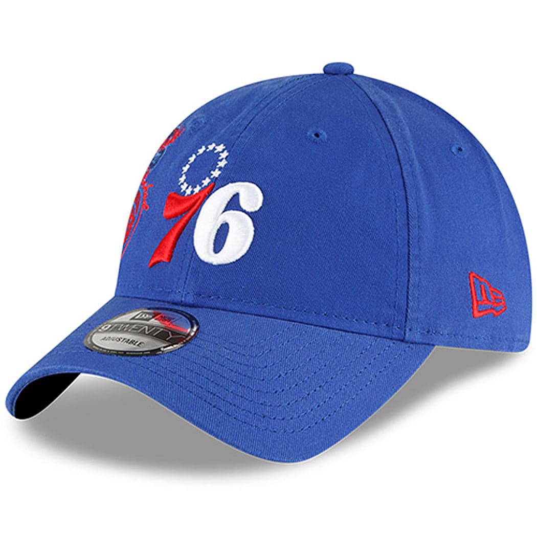 New Era Caps Philadelphia 76ers New Era NBA 21-22 Back Half 9TWENTY Hat - Blue